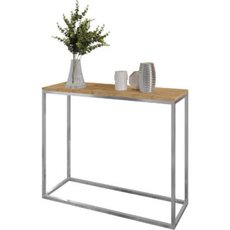 Konzolový stolek ARAMIS 100cm chrom / dub wotan