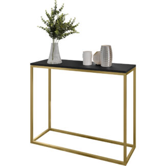 Konzolový stolek ARAMIS 100cm zlatý / černá