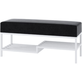 Předsíňová lavice ARAD 80cm bílá / kronos 07