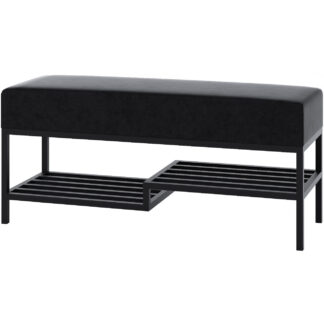 Předsíňová lavice ARAD 100cm černá / kronos 07