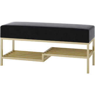 Předsíňová lavice ARAD 80cm zlatý / kronos 07