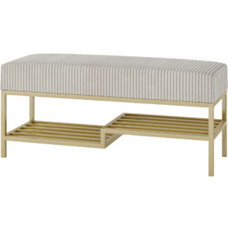 Předsíňová lavice ARAD 80cm zlatý / poso 100