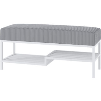 Předsíňová lavice ARAD 80cm bílá / poso 55