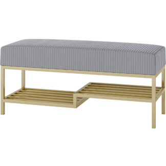 Předsíňová lavice ARAD 100cm zlatý / poso 55