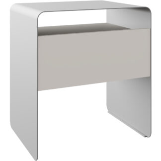 Noční stolek SOCHI bílá / kašmír