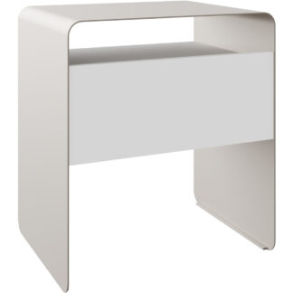 Noční stolek SOCHI kašmír / bílá