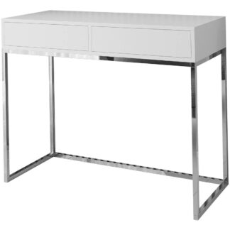 Toaletní stolek ALICANTE 80cm chrom / bílá