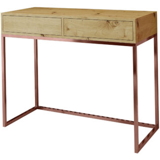 Toaletní stolek ALICANTE 100cm měď / dub wotan