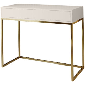 Toaletní stolek ALICANTE 80cm zlatý / kašmír
