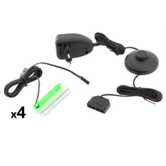 LED osvětlení 4 police - zelená