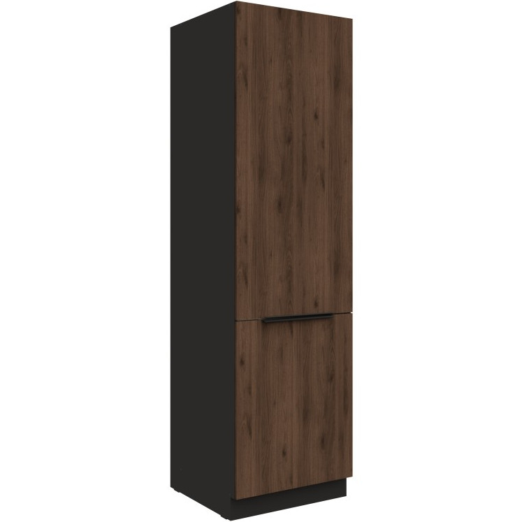 Skříň na vestavou lednici 60 SILVIA 45 černý / ořech okapi