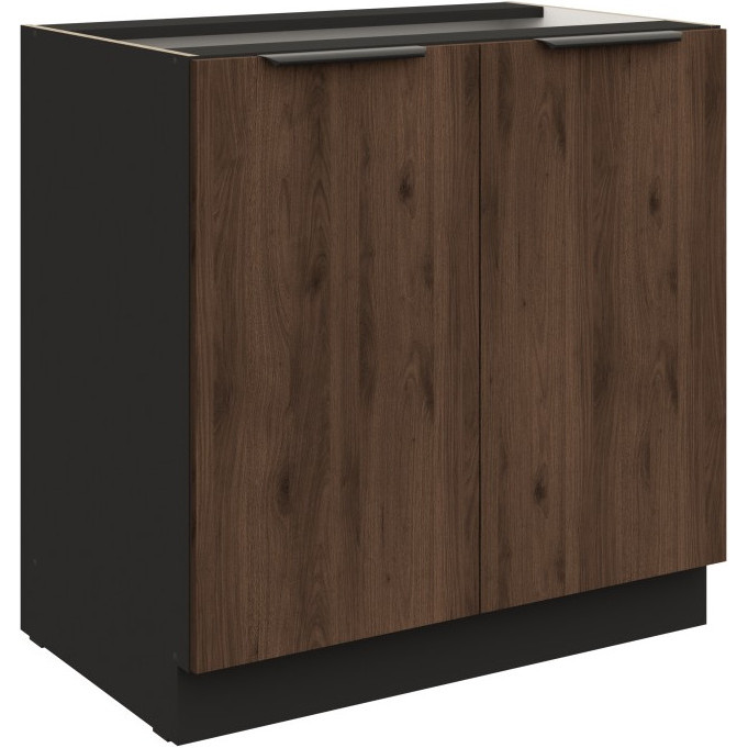 Skříňka dolní 80 SILVIA 03 černý / ořech okapi