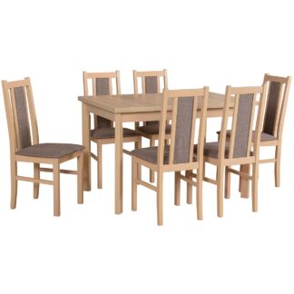 Stůl DS5 sonoma laminát + židle DK11 (6 ks) sonoma / 6B