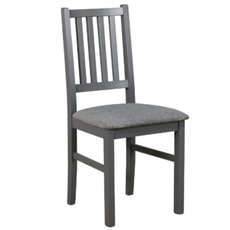 Grafitová jídelní židle DK13 s grafitovou látkou 16B