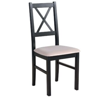 Černá židle DK17 se světlou látkou 26B