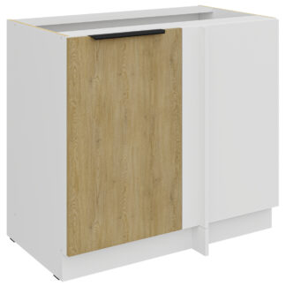 Dolní skříňka rohová 105 CAMERON 15 bílý / dub artisan