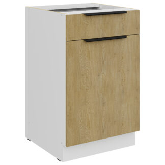 Skříňka dolní se zásuvkou 50 CAMERON 10 bílý / dub artisan