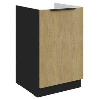Dřezová skříňka 50 CAMERON 09 černá / dub artisan