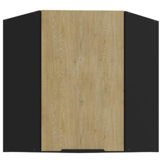 Horní skříňka 60 CAMERON 24 černá / dub artisan