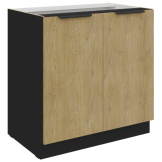 Dolní skříňka 80 CAMERON 03 černá / dub artisan