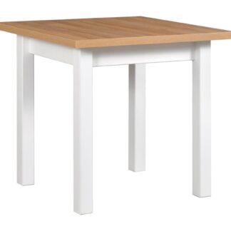 Stůl DS8 80x80/160 wotan laminát / bílý