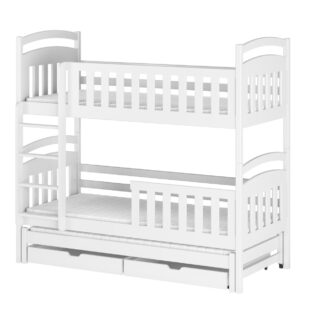 Třílůžková dřevěná patrová postel FIKI 80x200