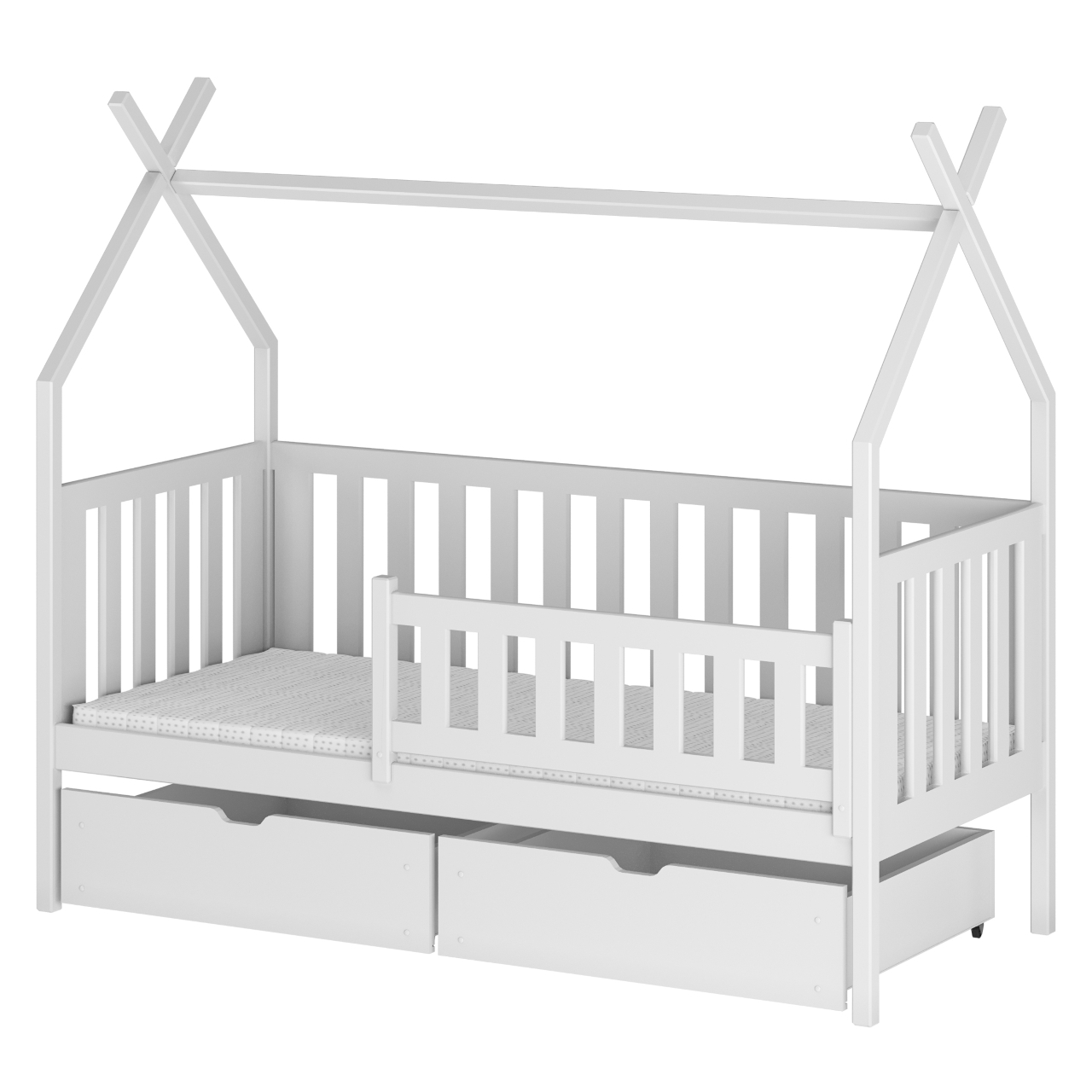 Dřevěná postel BASIM 80x160