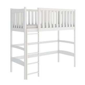 Dřevěná vyvýšená postel pro jednu osobu RAUL 90x200