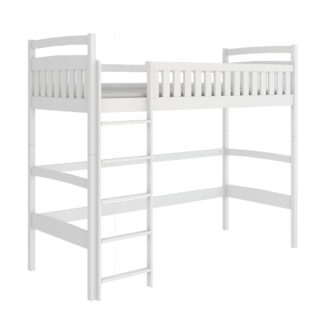 Dřevěná vyvýšená postel pro jednu osobu KIMBERLY 90x190