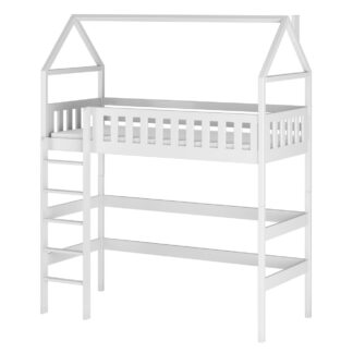 Dřevěná vyvýšená postel pro jednu osobu LYRIA 90x190