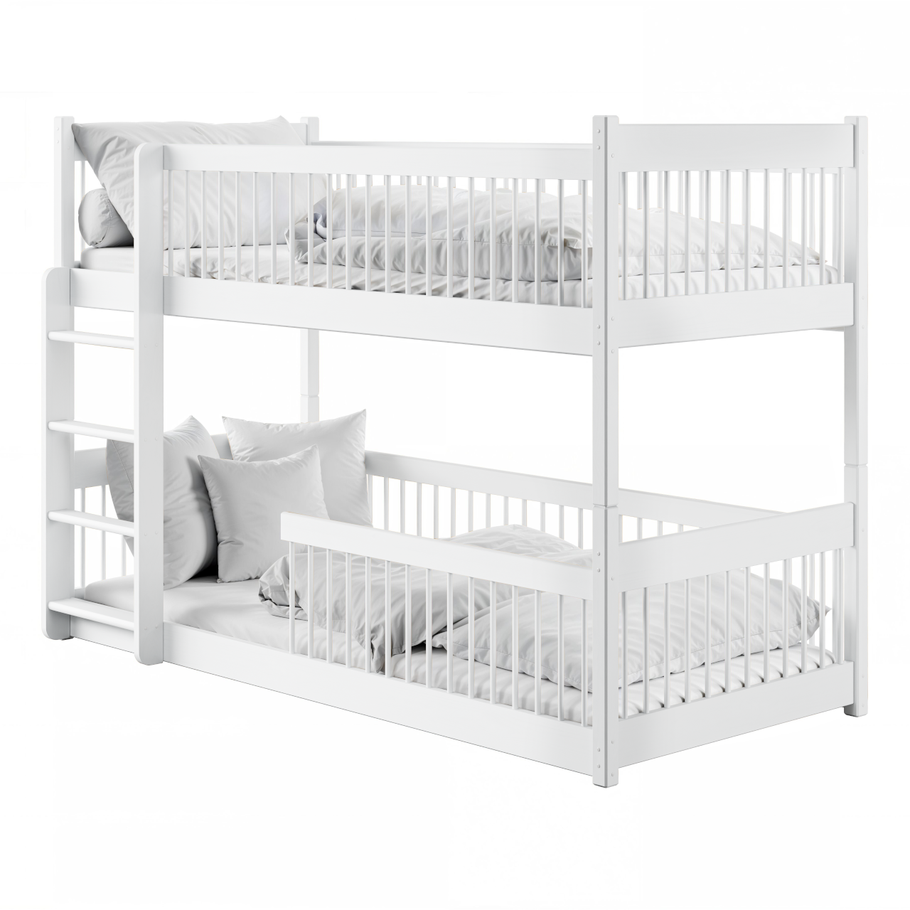 Dřevěná patrová postel RUSSELL 80x180