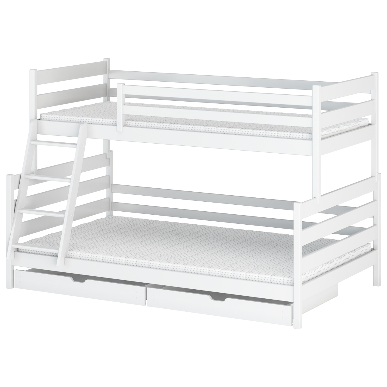 Dřevěná patrová postel ASFI 90x200