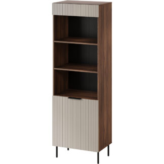 Vitrína ATOS 03 ořech warmia / kašmír