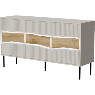 Komoda CONTE 150 3D kašmír / dub wotan