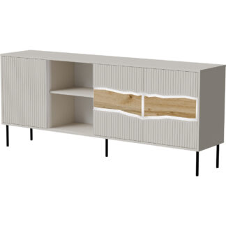 Komoda CONTE 190 3D1W kašmír / dub wotan