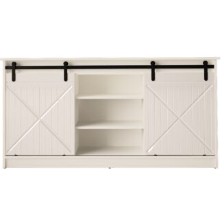 Komoda RANER bílá / bílý lesk