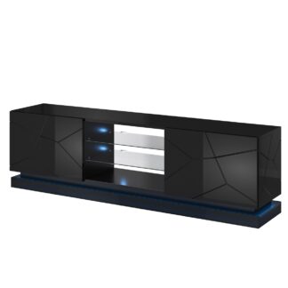 Komoda RTV QUI 200 černý lesk