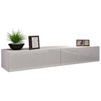 Komoda RTV 180 GOVI VG1A bílá / bílý lesk