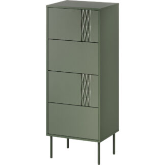 Komoda TIFFANY 4S zelená mat