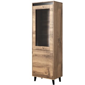 Vitrína NORDI dub wotan / antracit