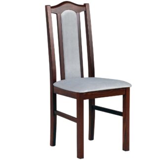 Hnědá židle DK2 se světlou látkou 20B