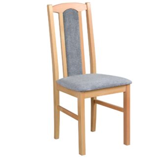 Čalouněná židle DK7 v barvě grandson se šedou látkou 16B