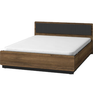 Postel 160x200 PRESTI 13 ořech warmia / san sebastian / černá