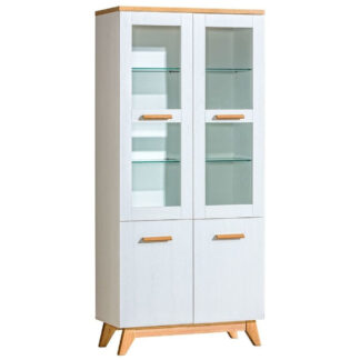 Vitrína LYKKE SV3 borovice andersen / dub nash