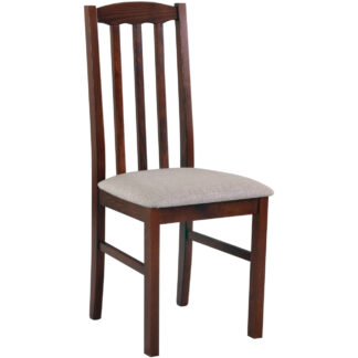 Hnědá židle DK48 se světlým sedákem 11B