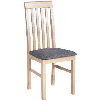 Židle DK50 v barvě sonoma s černým sedákem 7B