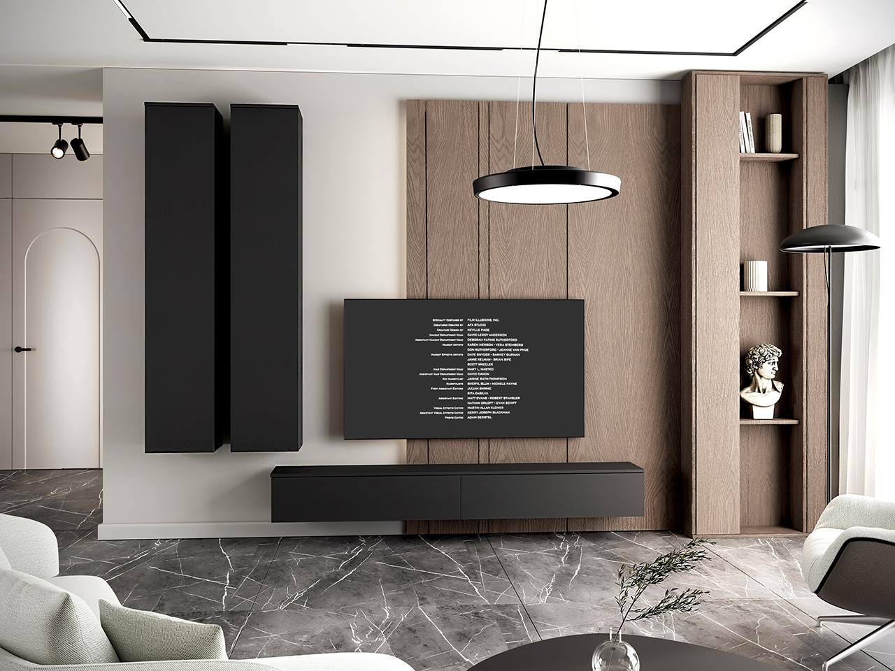 Obývací stěna FIGO 4 Černá