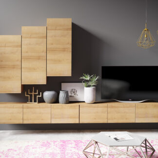 Obývací stěna CALABRIA 14 dub zlatý