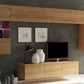 Obývací stěna CALABRIA 2 Dub Zlatý