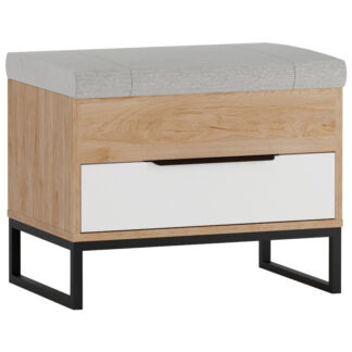 Truhla LANDO 04 hikora / bílá